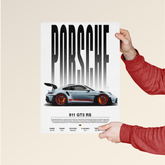Porsche 911 GT3 RS – Precision Performance Poster Art